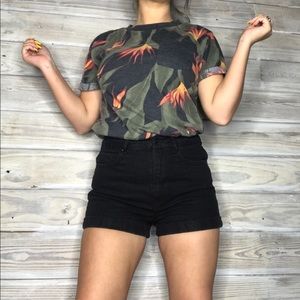 H&M floral short sleeve summer tee shirt